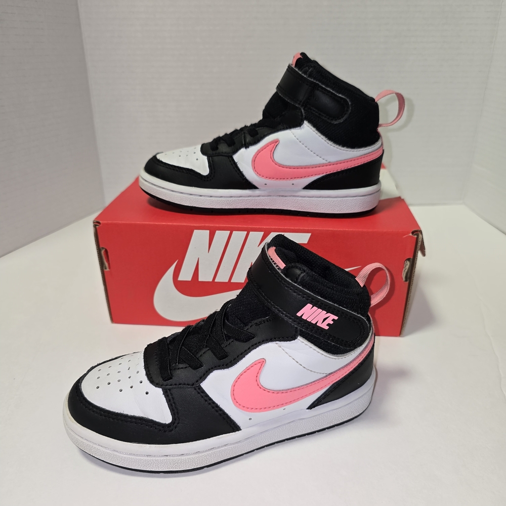 Nike Kids' Size 11C Black and Pink Sneakers - Picture 13 of 14